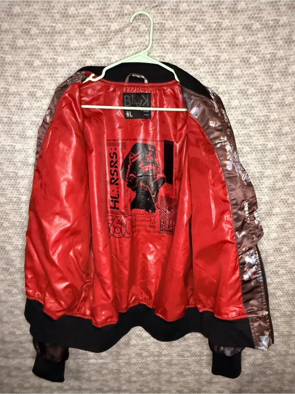 Rockwear satin bomber